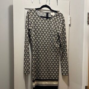 JB by Julie Brown Geometric Black and White Dress